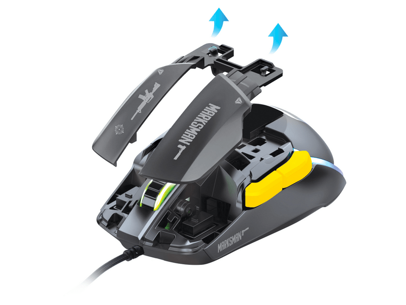 Yenkee YMS 3600BK Marksman Moduláris gamer egér, fekete