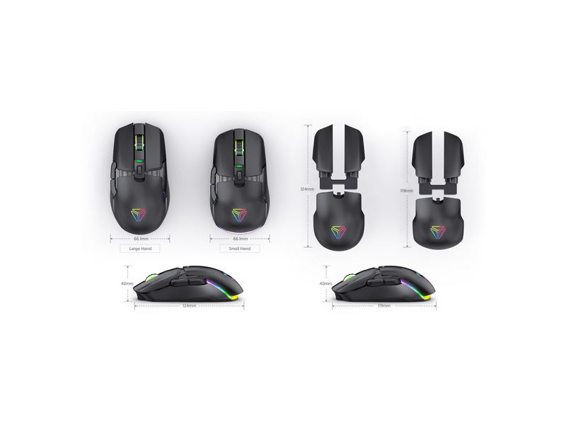 Yenkee YMS 3600BK Marksman Moduláris gamer egér, fekete