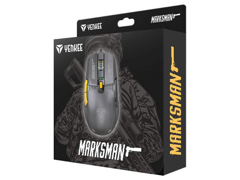 Yenkee YMS 3600BK Marksman Moduláris gamer egér, fekete