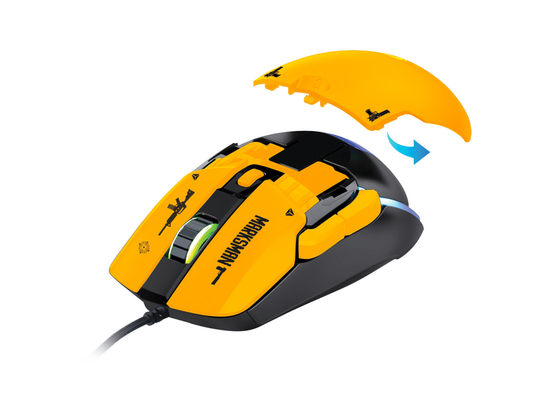 Yenkee YMS 3600YW Marksman Moduláris gamer egér, sárga