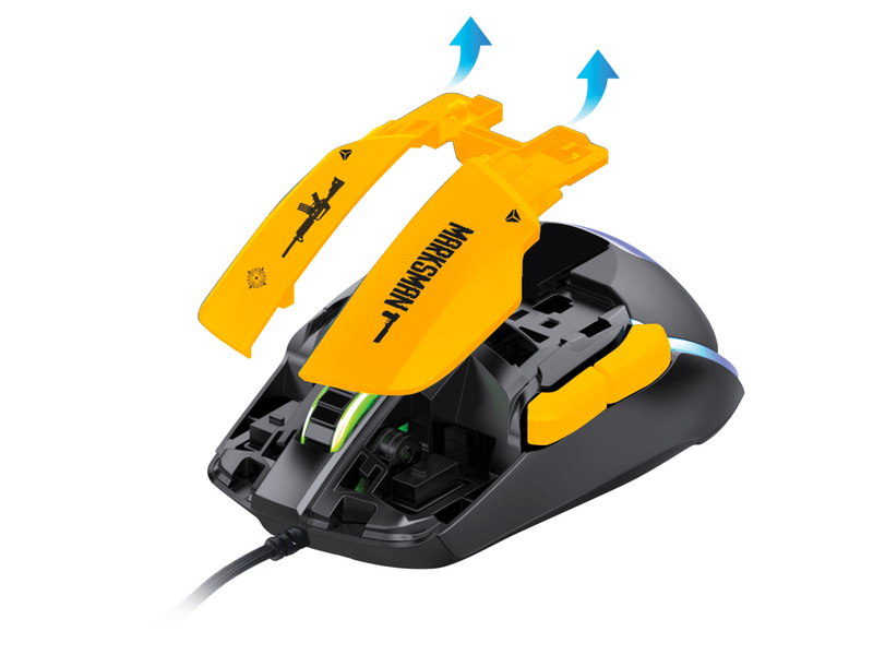 Yenkee YMS 3600YW Marksman Moduláris gamer egér, sárga