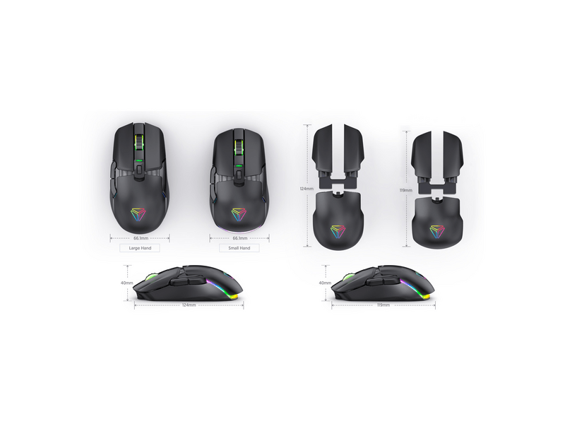 Yenkee YMS 3600YW Marksman Moduláris gamer egér, sárga