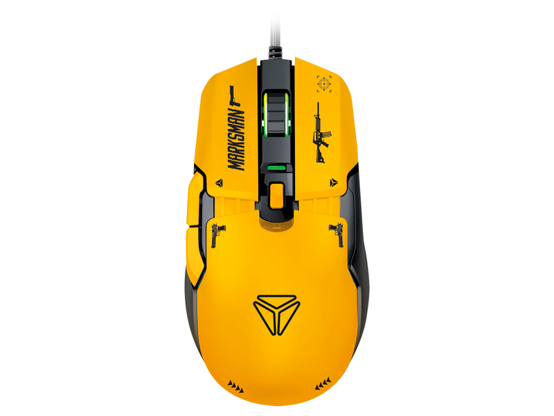 Yenkee YMS 3600YW Marksman Moduláris gamer egér, sárga