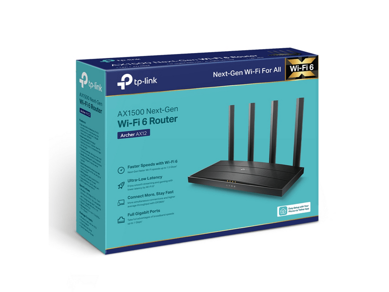 TP-Link Archer AX12 AX1500 Wi-Fi 6 Router