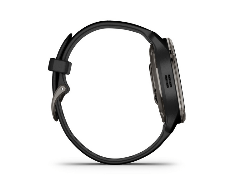 Garmin Venu 2 Plus Okosóra, Fekete, Fekete színű szilikon szíj (010-02496-11)