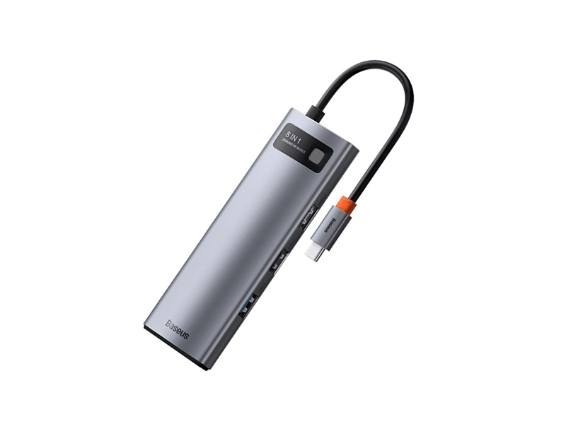 Baseus Metal Gleam 8-in-1 USB-C HUB (CAHUBCV0G)