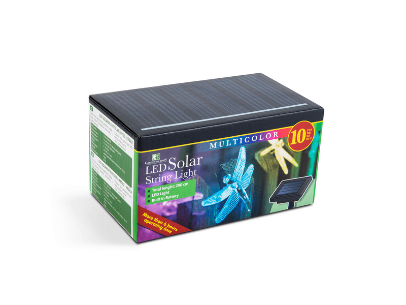 Garden of Eden LED szolár fényfüzér - szitakötő