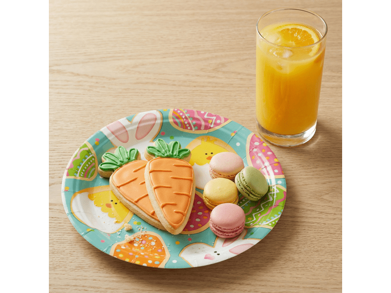 Family 57988 Húsvéti papírtányér, 23 cm, 8 db