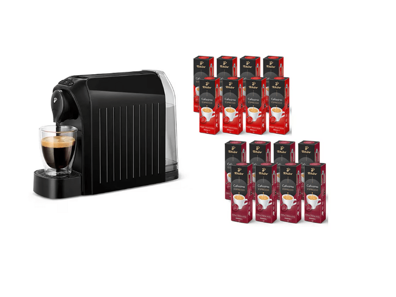 Tchibo Cafissimo Easy Kapszulás kávéfőző, fekete + 160 db kapszula