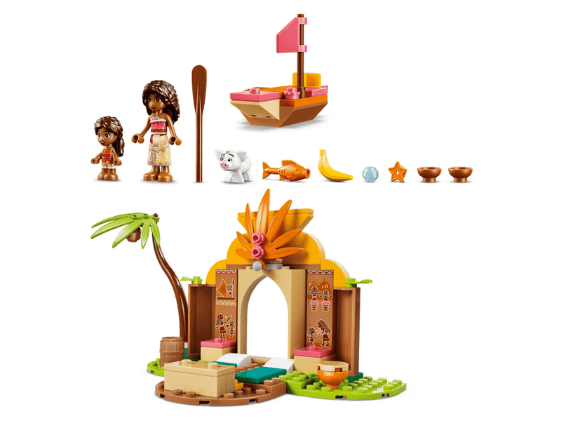 LEGO® Disney Vaiana falusi ház és tutaj (43282)