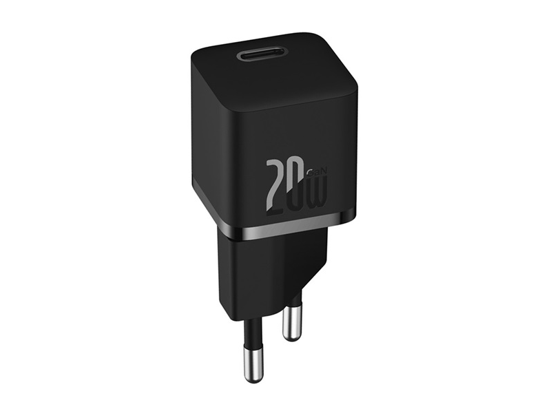 Baseus GaN5 Mini hálózati gyorstöltő, fekete (CCGN050101)