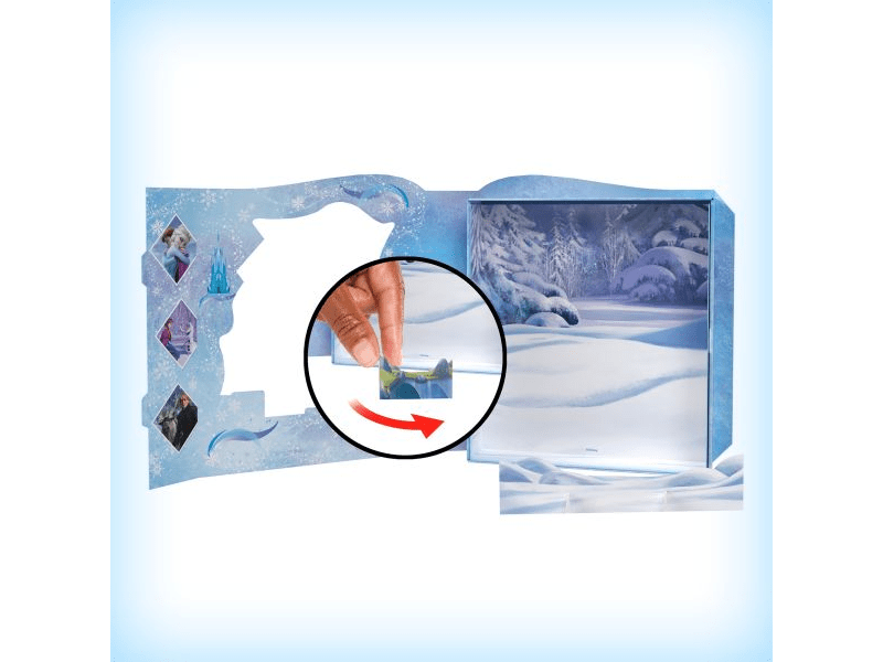 Jégvarázs: Mesekönyv játékszett mini babákkal (HLX04)