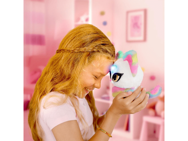 Skyrocket My Fuzzy Friends suttogó plüss cica, Luna (18603)