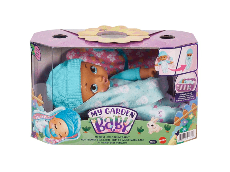 Mattel HGC09 My garden édi-bédi ölelnivaló kék nyuszi baba