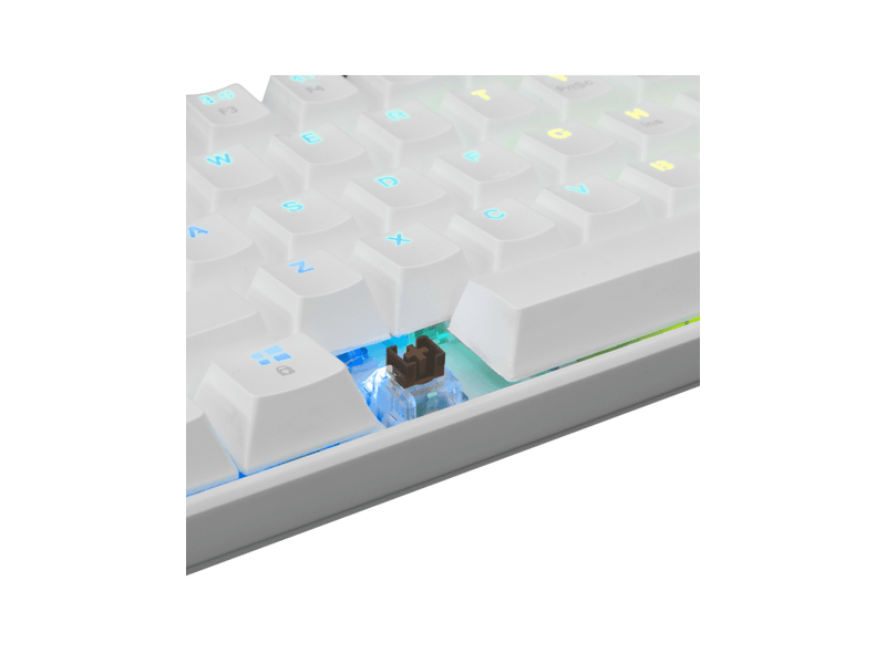 White Shark Commandos gamer billentyűzet, fehér