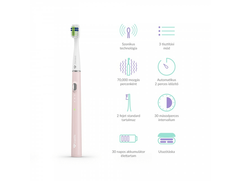 TrueLife SonicBrush Slim20 Fogkefe, rózsaszín (ATMSLIM20PA)