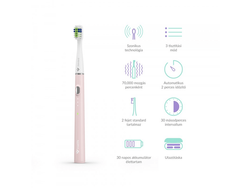 TrueLife SonicBrush Slim20 četkica za zube, ružičasta (ATMSLIM20PA)
