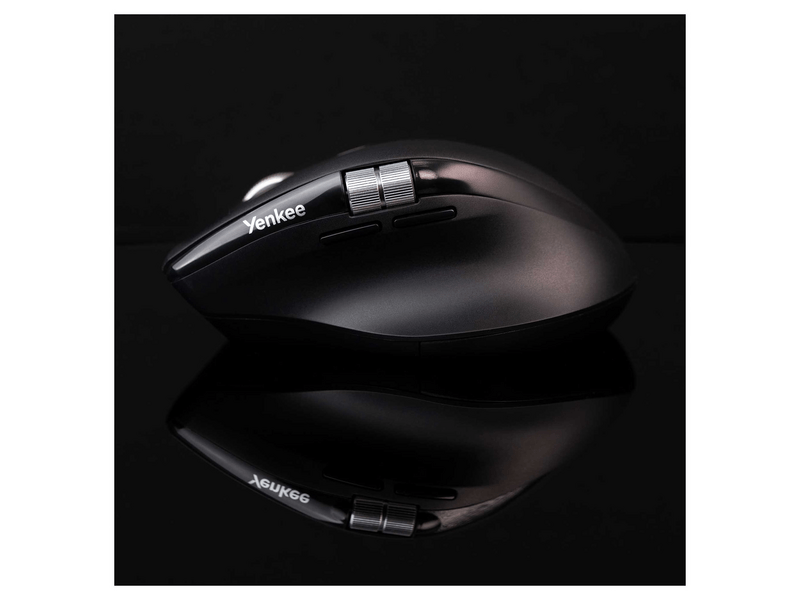 Yenkee YMS 2095B SPIN Vezeték nélküli egér, fekete (45029727)