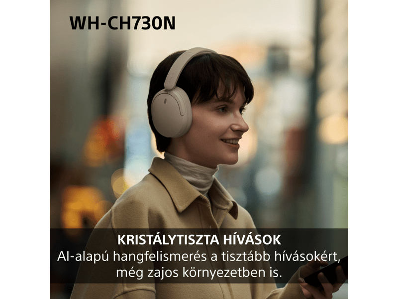 Sony WH-CH730N vezeték nélküli zajszűrős fejhallgató, kék (WHCH730NL.CE7)