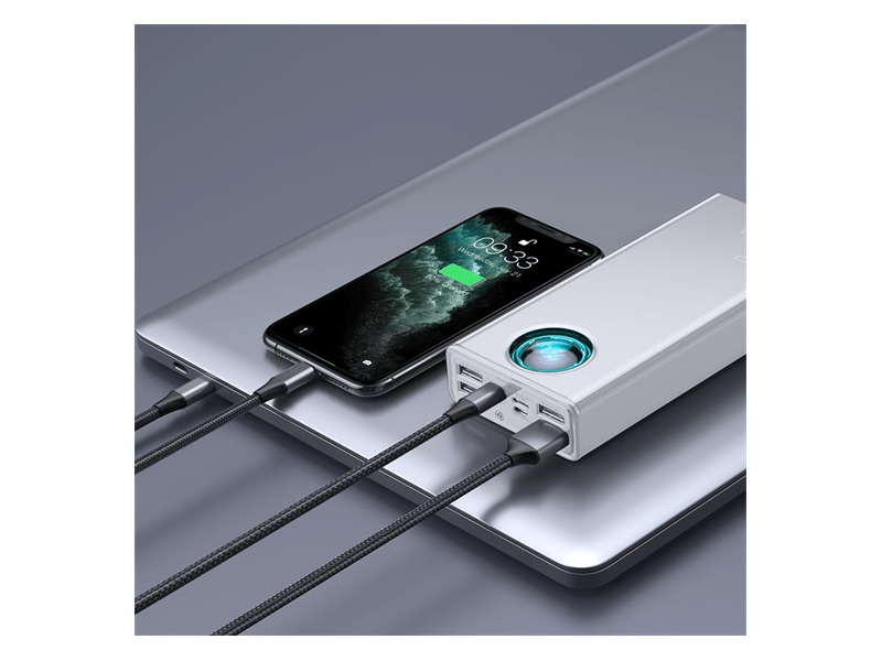 Baseus Amblight gyorstöltő powerbank, 30000 mAh (PPLG000102)
