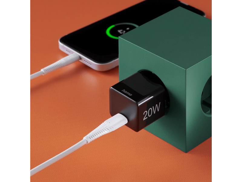 UNIV USB-C MINI TÖLTŐ 20W PD QC FEKETE