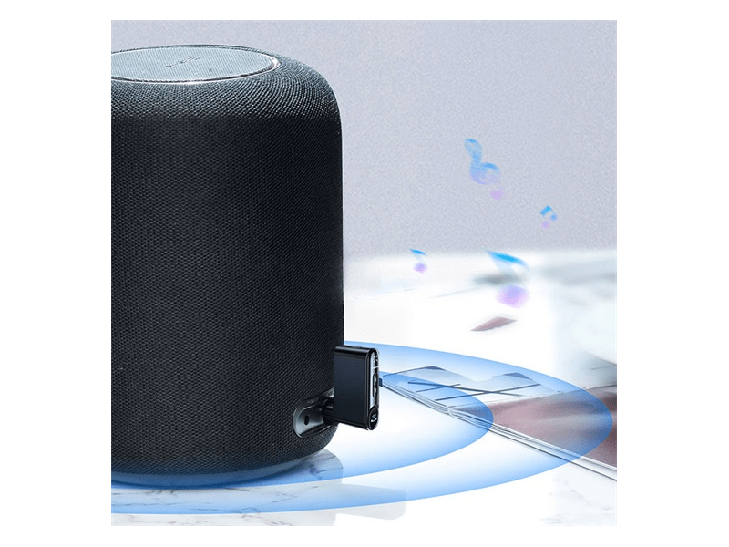 Baseus BSBA-02 AUX Bluetooth audió vevő, fekete (WXQY010001)