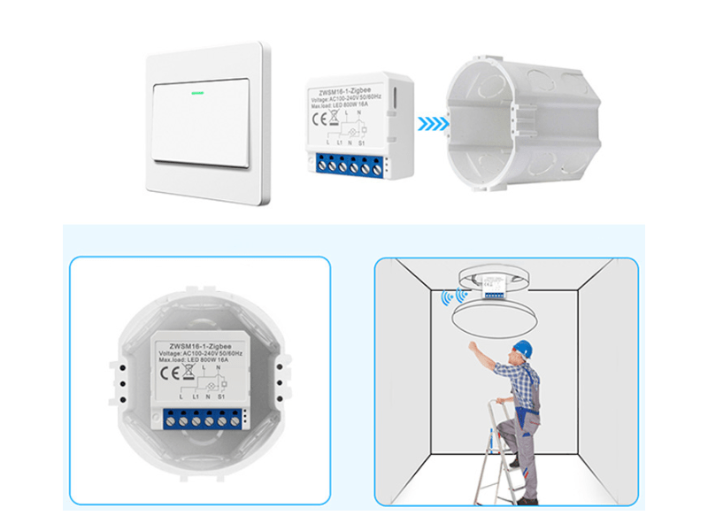 Avatto ZWSM16-W1 TUYA ZigBee intelligens aljzat kapcsoló