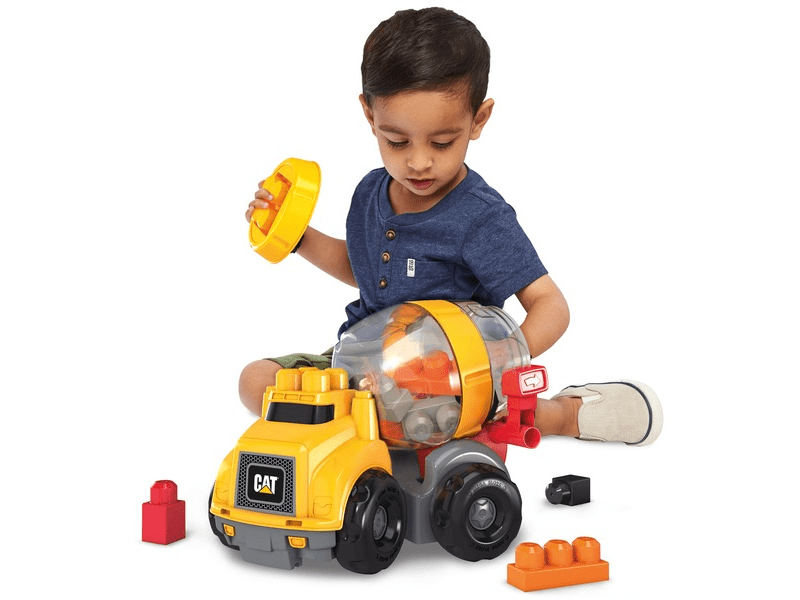 Mega Bloks: Caterpillar betonkeverő építőkockákkal (GFG11)