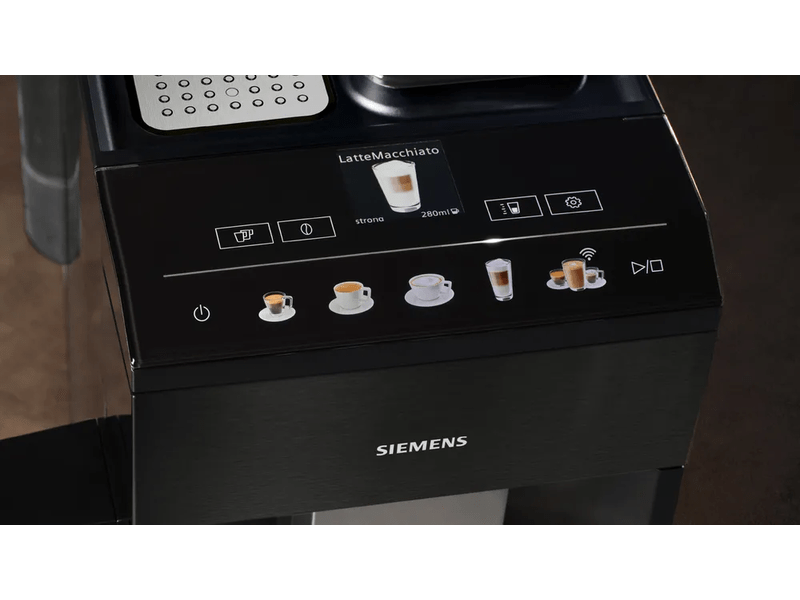 Siemens EQ500 Automata kávéfőző, Sötét inox (TQ518RX3)