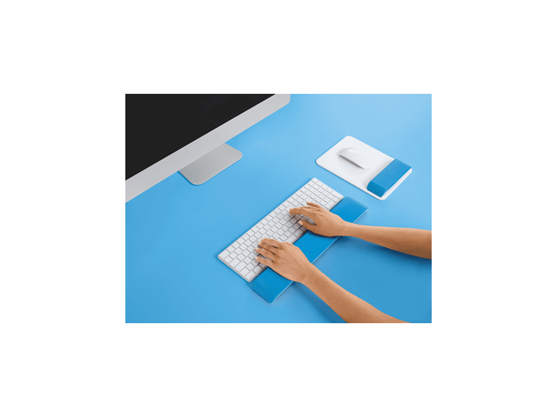 Leitz Ergo WOW Állítható csuklótámasz billentyűzethez, kék (65230036)