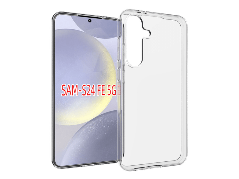 Samsung S24 FE szilikon tok, átlátszó