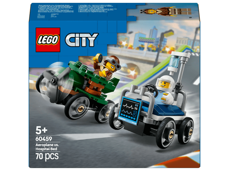 LEGO® City Zrakoplov vs. bolnički krevet, paket trkaćih automobila (60459)