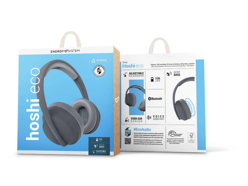 Energy Sistem Hoshi Eco Bluetooth fejhallgató, szürke (457564)