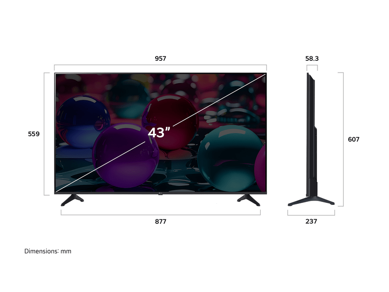 Smart LED TV, 4K UHD, HDR, webOS