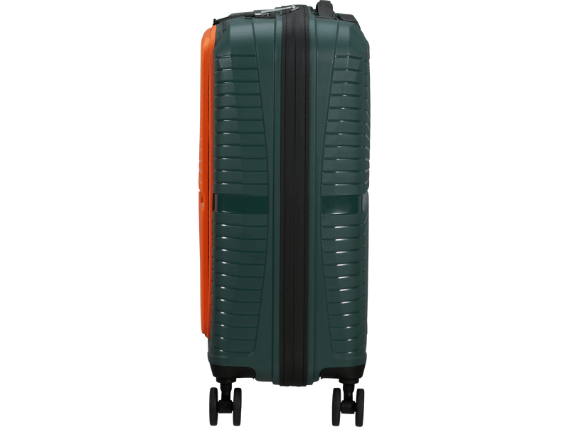 American Tourister Airconic Spinner 55 cm bőrönd, zöld/narancssárga (134657-A293)