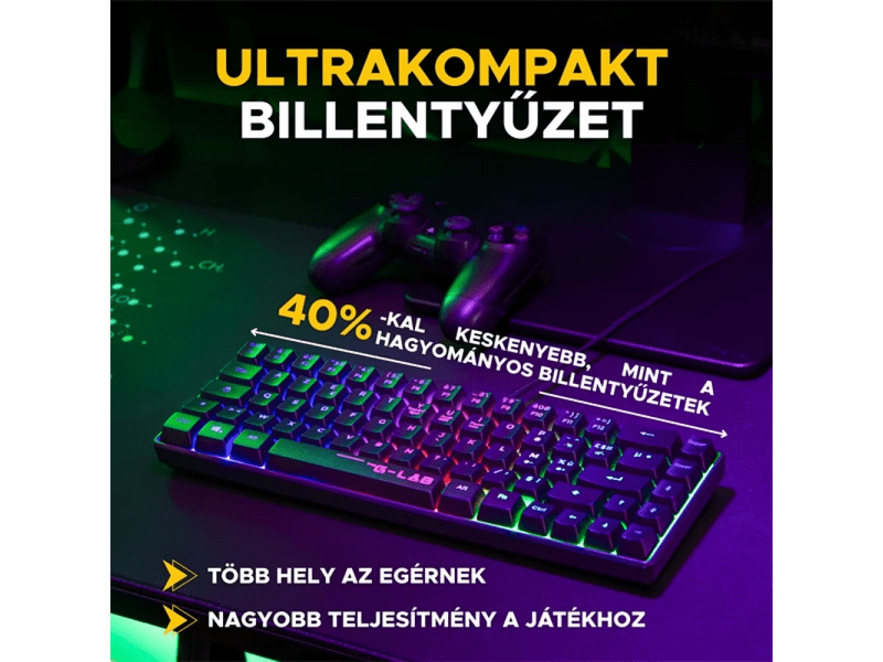 Thr G-Lab 2 in 1 Gaming kit (COMBO-HYDRO-B/HU) - magyar