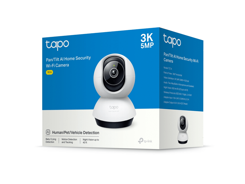 TP-Link TC74 Pan/Tilt AI otthoni biztonsági Wi-Fi kamera