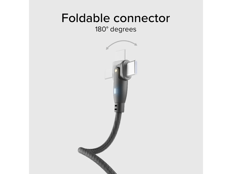 SBS Flexi USB-C 60W forgatható kábel