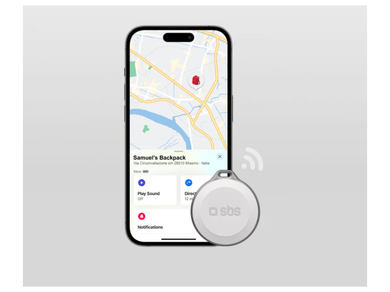 SBS Nyomkövető, fehér (TEFINDBTAPW)
