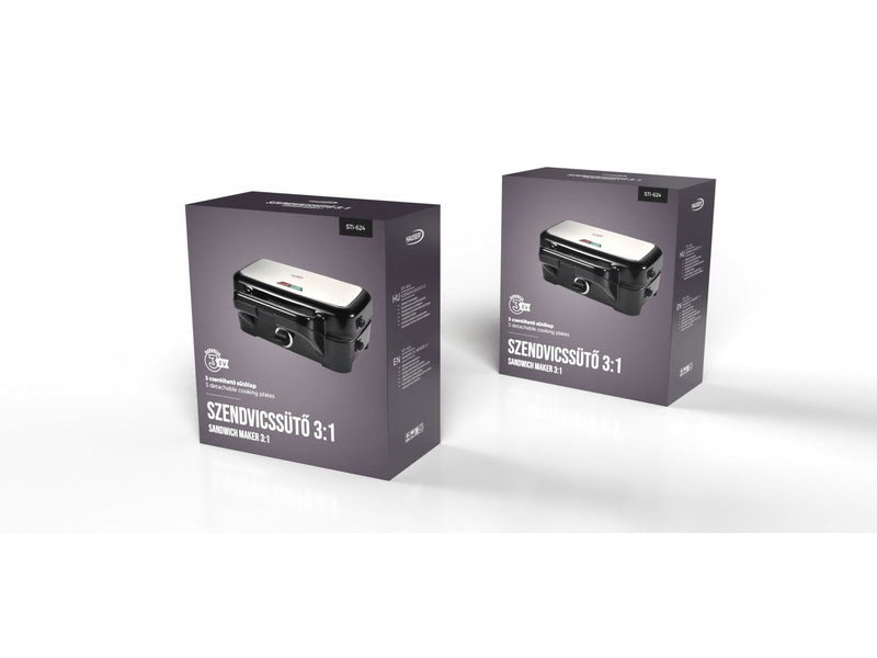 Hauser STI-624 3in1 Szendvicssütő