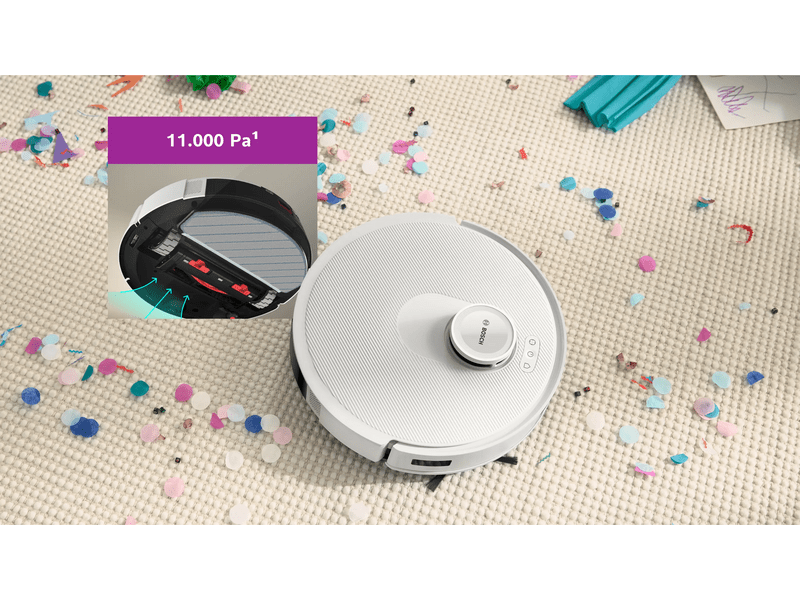 Bosch BCRC1W Robotporszívó, fehér