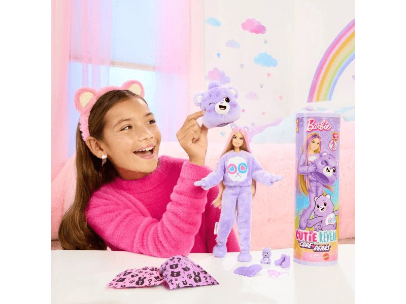 Barbie: Cutie Reveal Gondos bocsok baba - Szörpike (JCN94)