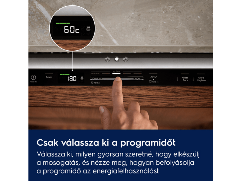 Electrolux E62LD200S Beépíthető mosogatógép