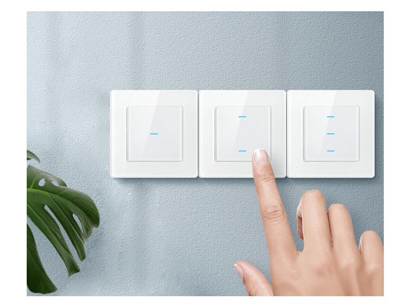 Avatto N-TS10-W1 Érintőkapcsoló Single, WiFi, TUYA, fehér