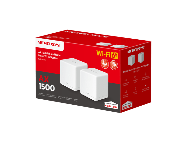 AX1500 otthoni mesh Wi-Fi 6 rendszer 2db