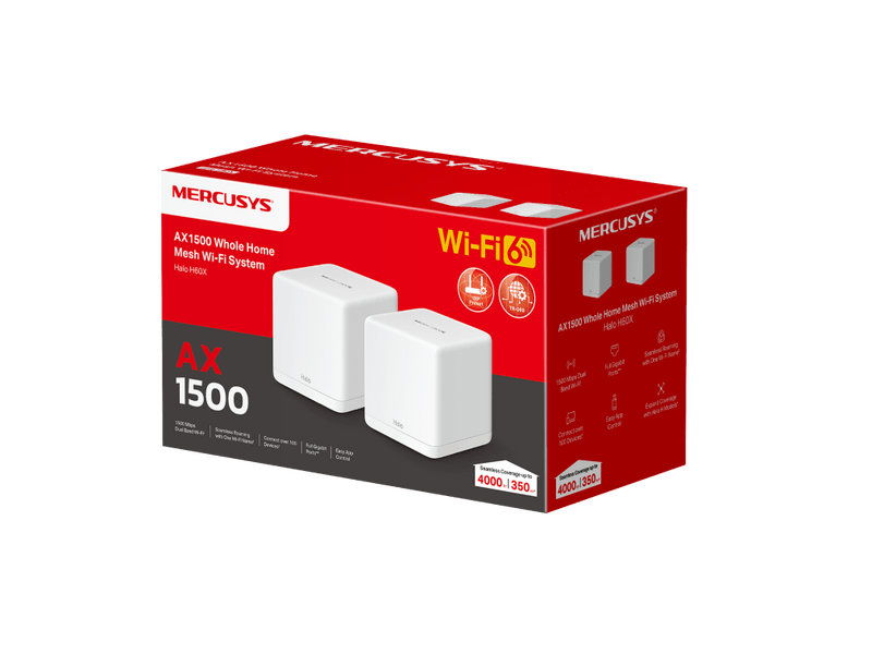 Mercusys Halo H60X Mesh WiFi 6 rendszer
