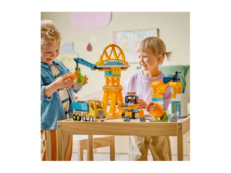 LEGO® DUPLO® Városi kalandok 3 az 1-ben építési terület és munkagépek (10476)