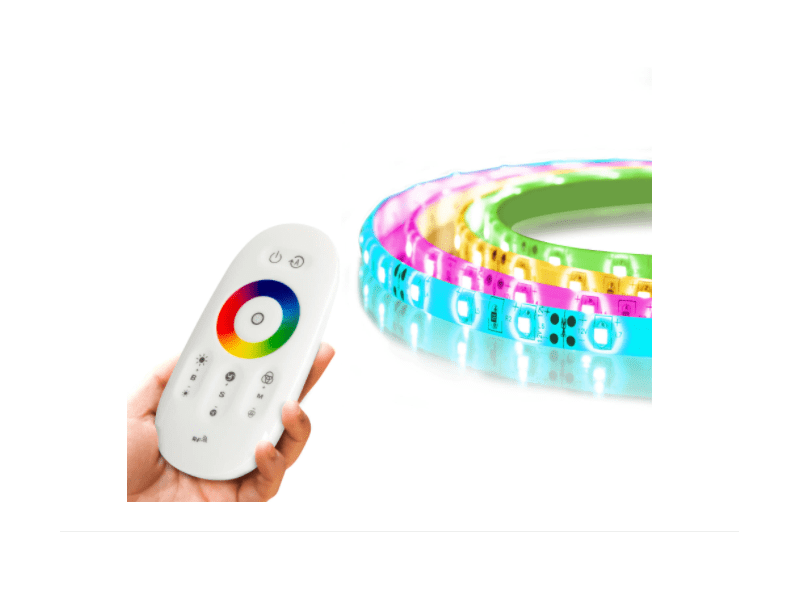 Phenom Profi Led Szalag 5m Színes RGB Adapterrel 100 programos Távirányítóval (55843)