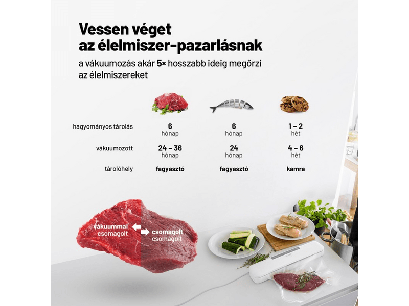 Lauben 10WT Vákuumfóliázó, fehér