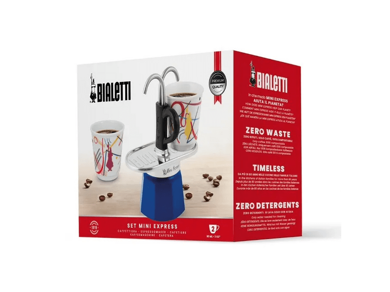 Bialetti Mini Express Kandinsky kotyogós kávéfőző szett (1407/NP)